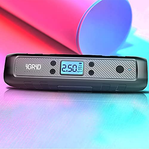 iGRiD Portable Electric Battery Powered Digital Tyre Inflator with LED –  iGRiDstore